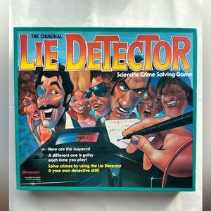 1987 VINTAGE Lie Detector Board Game by Pressman